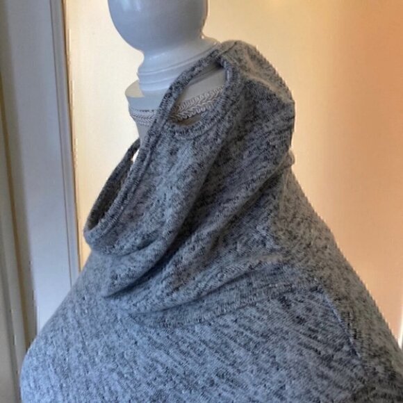 BOBEAU Gray Cowl Neck Built-In Face Mask Sweater Dress Size XS - Picture 6 of 8
